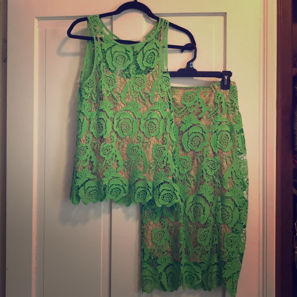 Nicole Miller Top and Skirt set